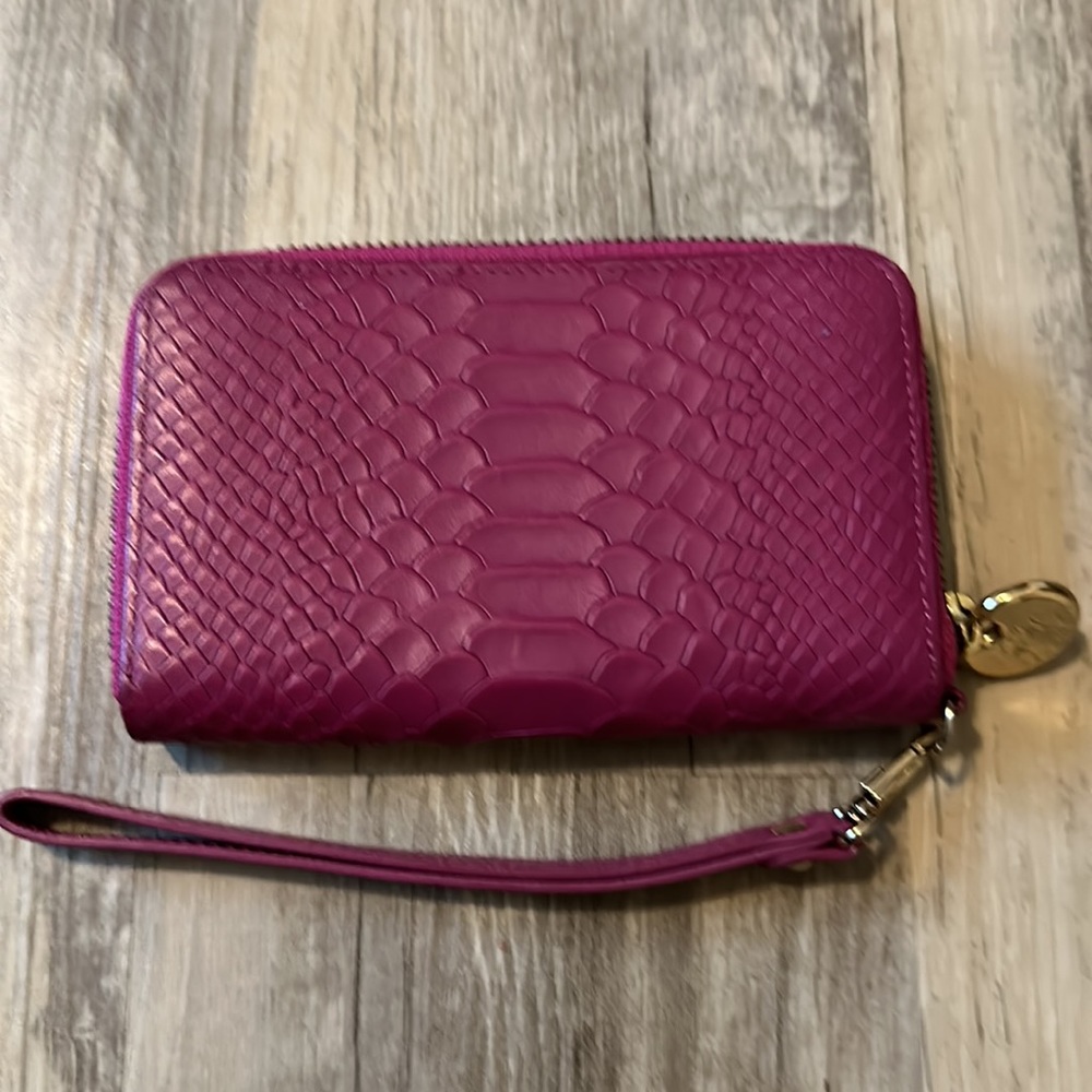 Gigi New York Python Wristlet In Pink - image 2